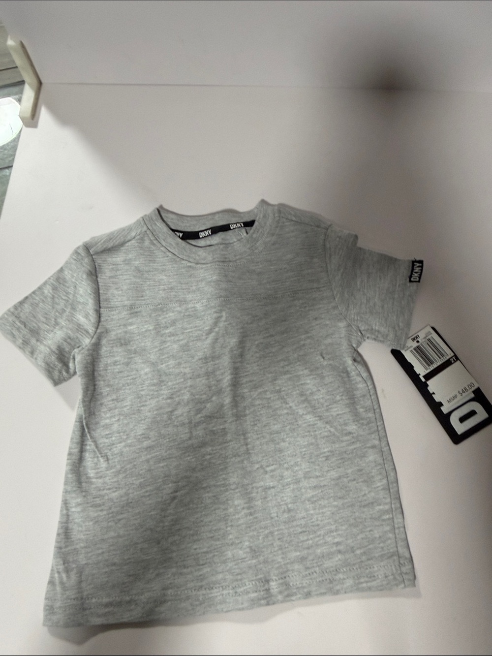 DKNY Kids Gray Short Sleeve Crewneck Tee